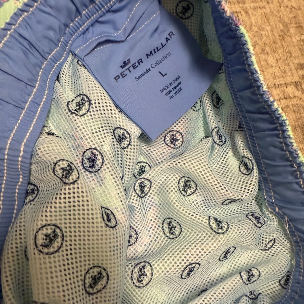 Peter Millar Fish Pattern Swim Trunks - image 2